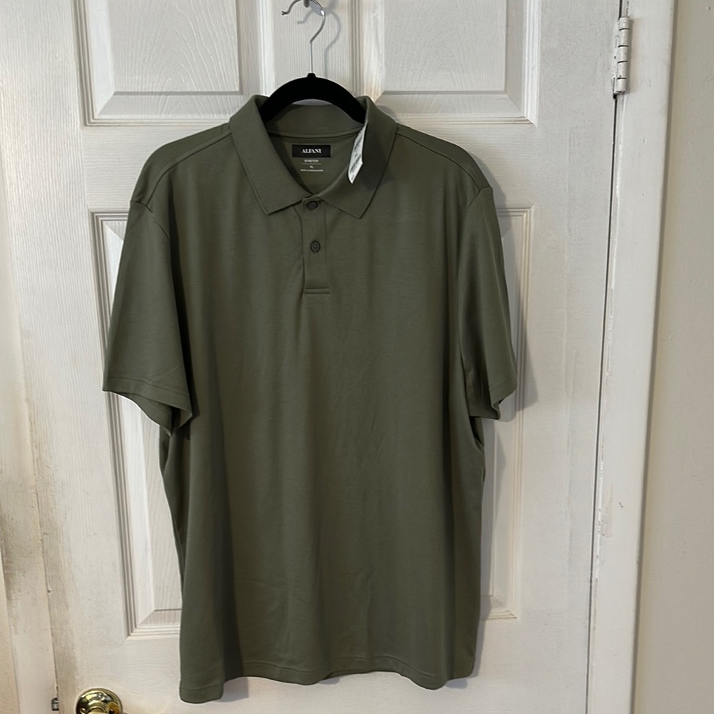 Alfani Green Polo Shirt Classic Style